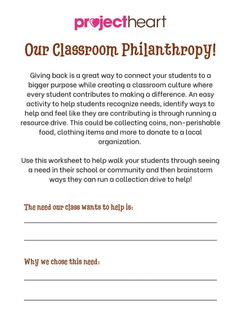 Our Classroom Philanthropy