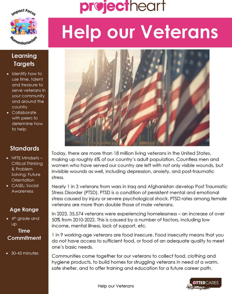 Helping Our Veterans