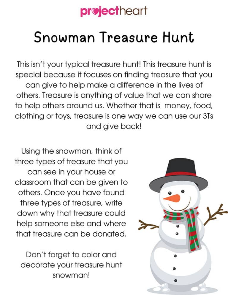 Snowman Treasure Hunt