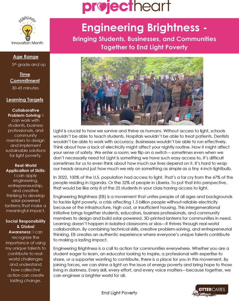 Engineering Brightness – Help End Light Poverty