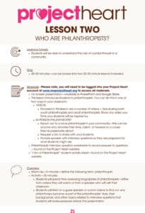Lesson Plan: Who Are Philanthropists?
