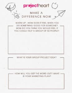 Activity: Make a Difference Now - Student Worksheet