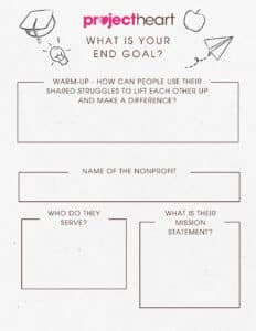 Activity: Philanthropic End Goals - Student Worksheet