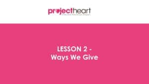 Presentation: Ways We Give