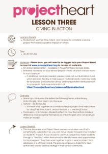 Lesson Plan: Giving in Action